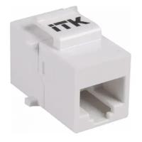 Адаптер проходной кат.5е UTP тип RJ45-RJ45 (8P8C) бел. ITK CS70-1C5EU (1 шт.)