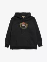 Hoodie Black Logo Embroidered Cotton Hoodie Burberry