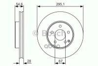 Диск Торм. Пер.вент.[295X28] 5 Отв. Bosch арт. 0986479R99