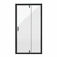 Душевая дверь Niagara 110х190 NG-83-11AB распашная, стекло прозрачное, профиль черный