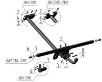 Фаркоп Avtos на ВАЗ 2105,2107(паспорт и сертификат в комплекте)(без электрики)VAZ-35