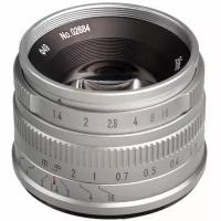 Объектив 7artisans 35mm F1.4 APS-C Sony (E Mount), серебряный