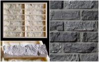 Каменный кирпич ZIKAM - полиуретановая форма для декоративной плитки из бетона или гипса, для отделки фасадов и интерьеров