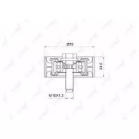 ролик обводной LYNXauto PB7020