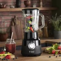 Стационарный блендер Russell Hobbs 24722 для приготовления смузи и супа, 1,5 л, черный, 650 Вт