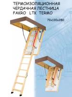 Лестница чердачная складная FAKRO TERMO LTK 70*130*280 см Факро