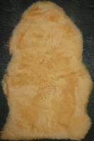 HWIT CO LTD Ковер-накидка из натуральной овчины одношкурная желтая 01SS 2000 0.55x0.95 м