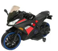 FUTAI Детский электромотоцикл Kawasaki Ninja (12V, спидометр, ручка газа) - DLS07-BLACK-PLASTIC