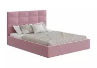 Кровать с мягким изголовьем Россия Диана велюр розовый 214.1х189.4х110.3 см