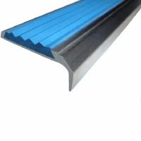 Противоскользящий алюминиевый накладной угол-порог 42 мм/23 мм 1,35 м