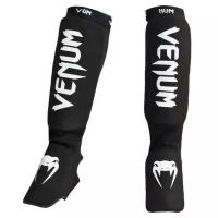 Щитки Venum Kontact Shinguards and insteps Cotton Black