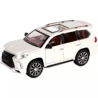 Машина инерционная MX 24274 Lexus LX570 свет и звук белый 1:24