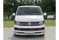 Multivan Caravella Transporter Т6 2016 (короткая база) Защита переднего бампера d63 секция VolksWagen Transporter/Caravelle/Multivan (T6) 2015-2019