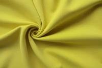 Ткань шерстяной креп желтого цвета