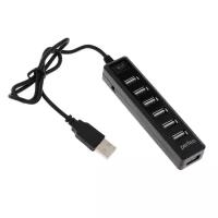 Разветвитель USB (Hub) Perfeo H034, 7 портов, USB 2.0, черный