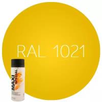 Аэрозольная краска MAXI COLOR RAL1021, желтая, 400 мл