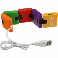 Концентратор USB-4USB(G) HUB L-PRO-1127 змейка mix