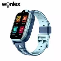 Детские умные часы Smart Baby Watch Wonlex CT08 GPS, WiFi, камера, 4G голубые (водонепроницаемые)