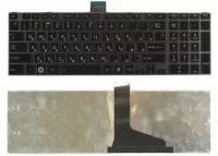 Клавиатура для ноутбука Amperin Toshiba Satellite L850 L875 L870 L855 черная c черной рамкой