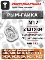 Рым-гайка М12 DIN582 (2 штуки)