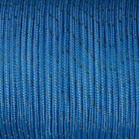 Светоотражающий шнур (светящаяся веревка, оттяжки для палатки) синий (3.5мм, 20м)