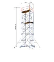 Вышка Тура Ak-Rental 2\2м – 8 секций + базовый блок