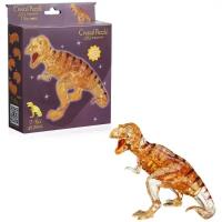 3D пазл CRYSTAL PUZZLE Динозавр T-Rex коричневый со стикерами