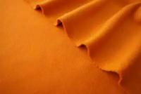Ткань двусторонний двухслойный кашемир оранжевый