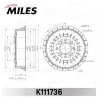 Барабан тормозной ВАЗ 2108-09 MILES K111736