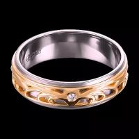 Обручальное кольцо ART-JEWELLER из золота и палладия 16 размер