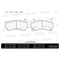 Колодки тормозные (Новая смесь) NISSAN ALMERA N15 95-98 передние E400369 MILES E400369
