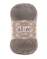 Пряжа ALIZE Forever crochet (Ализе форевер), 459 серый, 100% микрофибра акрил, 50 г, 300 м, 2 шт