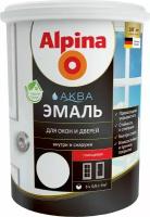 Эмаль интерьерная Alpina глянцевая белая 0,9 л