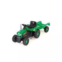 Dolu Трактор педальный с прицепом, цвет зелёно-чёрный
