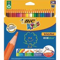 Карандаши цветные Bic 24 цвета шестигранные