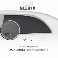 Шторки EscO MEDIUM 85-90% на Renault Duster 2 (2021 - по н.в.) на Задние двери, крепление Клипсы ЭскО /Каркасные автошторки