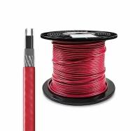 Саморегулирующийся греющий кабель в трубу, 12м 10Вт-2CT/ С экраном/ Красный