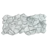 Панель ПВХ Камни, Песчаник графитовый, 980х480мм