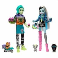 Набор кукол Monster High Дьюс и Фрэнки - Кофебрейк HHR58