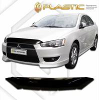 Дефлектор капота для Mitsubishi Lancer 2007-2009 Classic черный