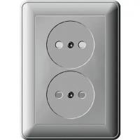 SCHNEIDER ELECTRIC RS16254486 (розетка ВЕССЕН59 СУ брамки 2-Я (250В, 16А, защитн.шторки) шампань) (Цена за: 1 шт.)