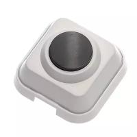 Кнопка звонка А1 0,4-011/1 о/п 250В 0,4А белая с черной кнопкой Потенциал (7 шт. в комплекте)