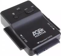 Agestar Переходник IDE/SATA->USB3.0 Agestar 3FBCP1, для 2.5/3.5 SSD/HDD, с блоком питания, черный (ret)
