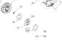 Пластина сцепления верхняя H129R HUSQVARNA 5256130-01