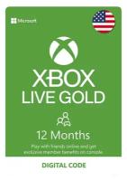 Подписка Xbox Game Pass Live Gold 12 месяцев, регион США