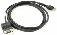 Zebra Кабель CABLE - RS232: DB9 FEMALE CONNECTOR 7 FT. (2M) STRAIGHT TXD ON 2 (REQUIRES 12V POWER SUPPLY), CBA-R07-S07PAR