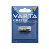 Батарейки Varta Батарейка литиевая Varta Professional, CR123A (DL123A)-1BL, для фото, 3В, блистер, 1 шт