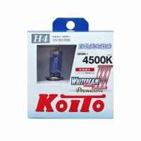 Автолампа газонаполненная H4 60/55W=135/125W 4500K Koito Whitebeam Premium P0744W (к-т 2шт) P0744W