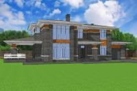 46-08K1L-Catalog-Plans - Проект двухэтажного кирпичного дома с террасой