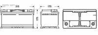 EXIDE EL752 АКБ EXIDE MICRO-HYBRID Start-Stop EFB 75А/ч () (-/+) 12V 730 A EN 315x175x175